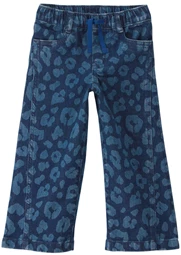  Джинсы с леопардовым принтом Dark Wash