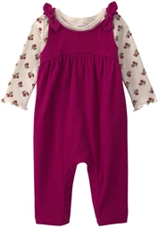  Set 2 piese Maroon - salopeta lunga si bluza