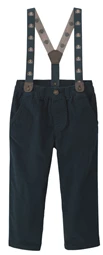 Pantaloni din catifea cu bretele Navy