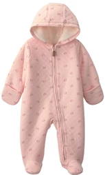  Salopeta groasa cu gluga Pink Sheep