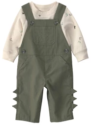  Set 2 piese Dino - salopeta lunga si bluza