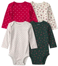  Комплект 4 боди с длинными рукавами Tiny Print
