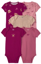  Set 5 body cu maneca scurta Teddy