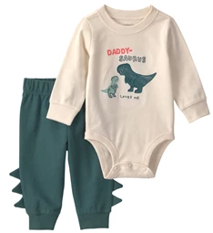  Комплект 2 в 1 Daddy-saurus Loves Me - боди и брюки