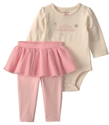  Set 2 piese Daddy's Little Princess - body si pantaloni cu tul