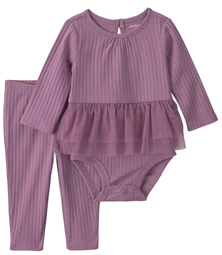  Set 2 piese Purple - body cu tul si pantaloni