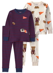  Set 2 pijamale din bumbac Dog Print