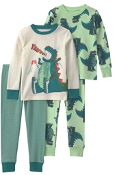 Set 2 pijamale din bumbac Yawn! Dino