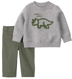  Set 2 piese Dino Here I Come - hanorac si pantaloni
