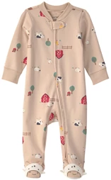  Pijama cu talpa din bumbac Farm