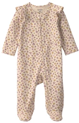  Pijama cu talpa din bumbac Tiny Flowers