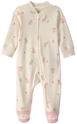  Pijama cu talpa din bumbac Cutie Owl
