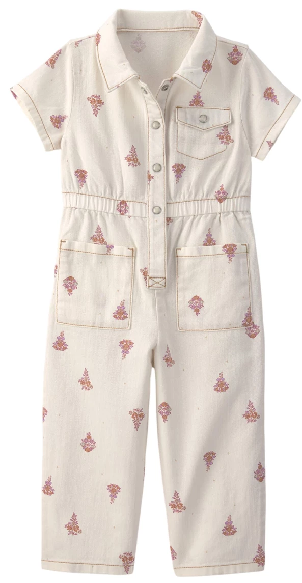  Salopeta cu maneca scurta cu imprimeu floral