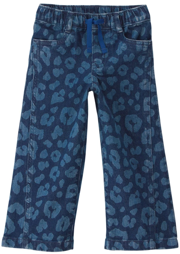  Джинсы с леопардовым принтом Dark Wash