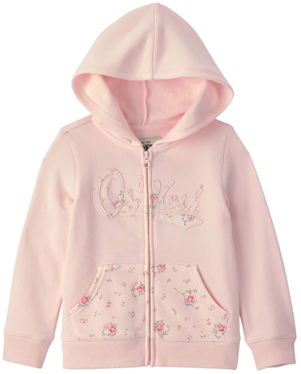  Hanorac cu gluga si fermoar Floral