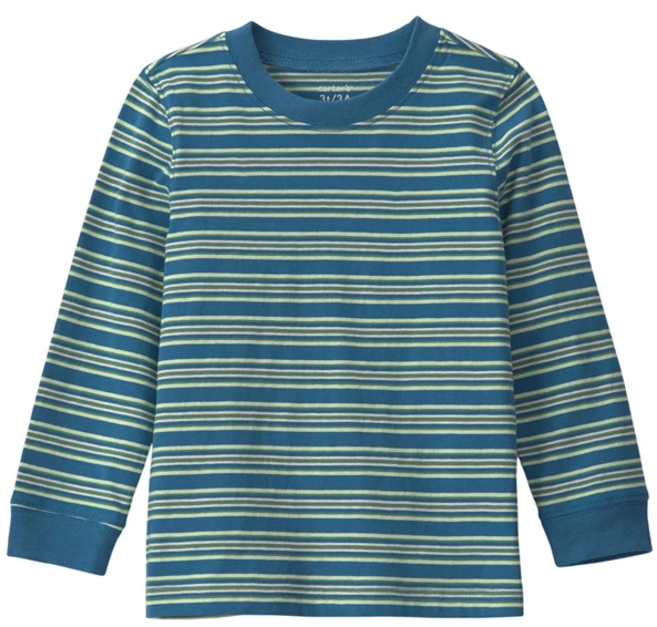  Bluza cu maneca lunga cu dungi