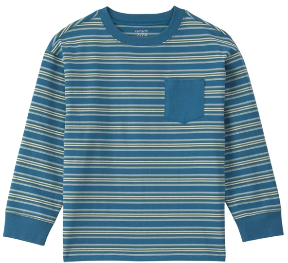  Bluza cu maneca lunga cu dungi