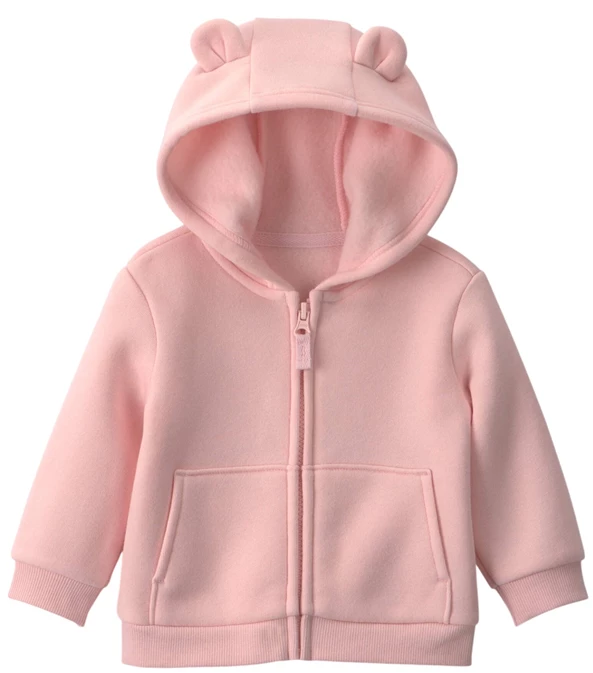  Толстовка на молнии с капюшоном Baby Pink