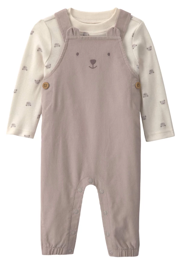  Set 2 piese Teddy - salopeta lunga si bluza