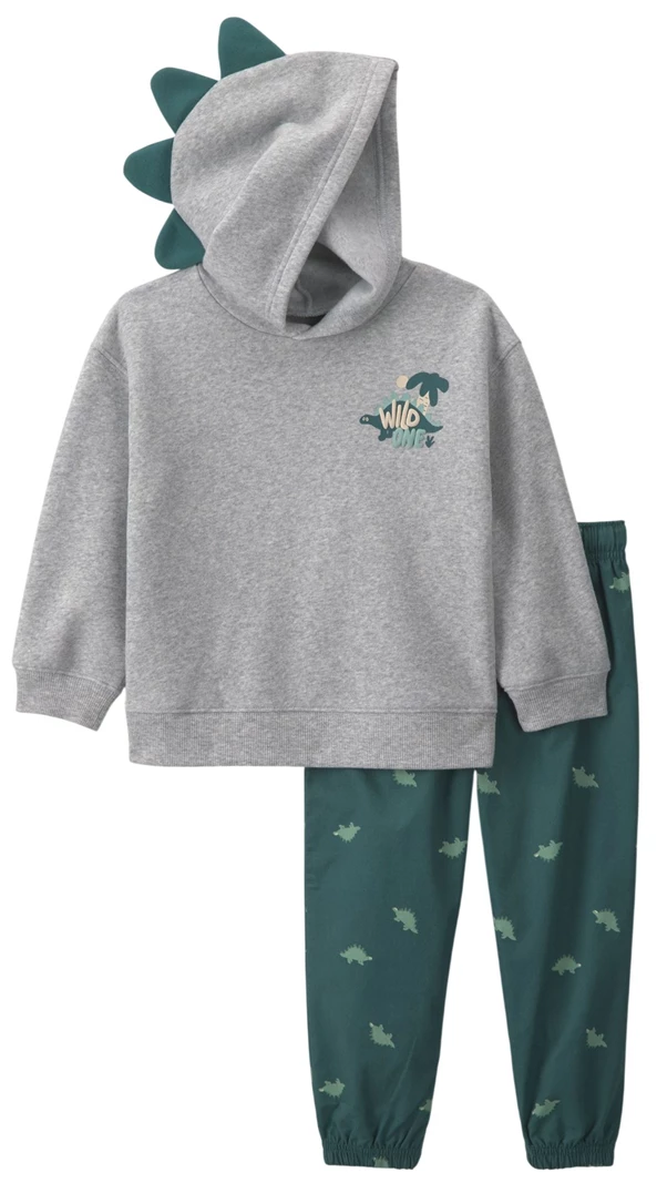  Set 2 piese Dino - hanorac cu gluga si pantaloni