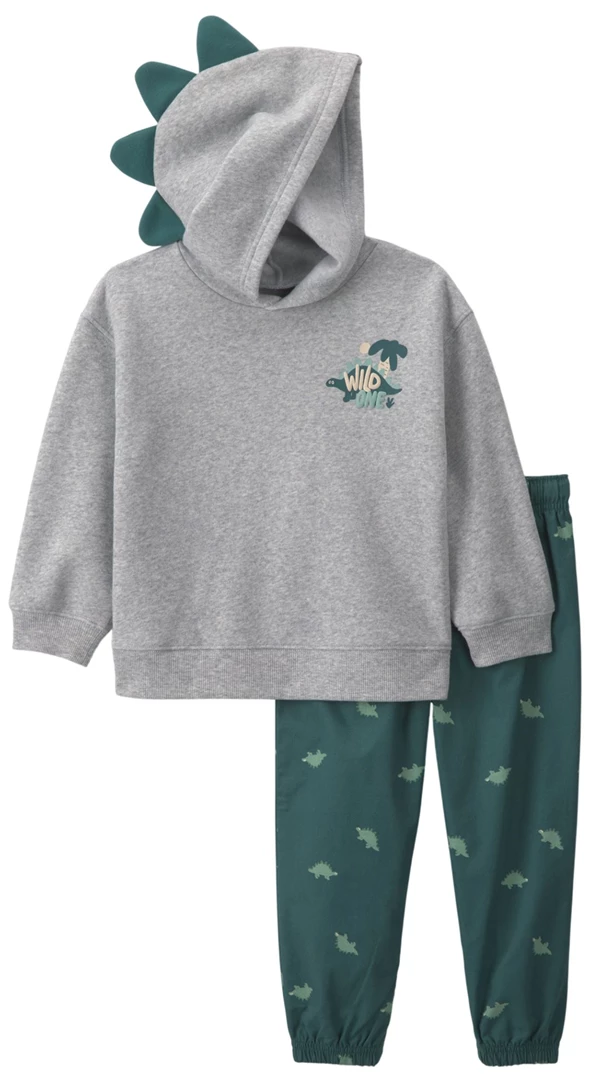  Set 2 piese Dino - hanorac cu gluga si pantaloni