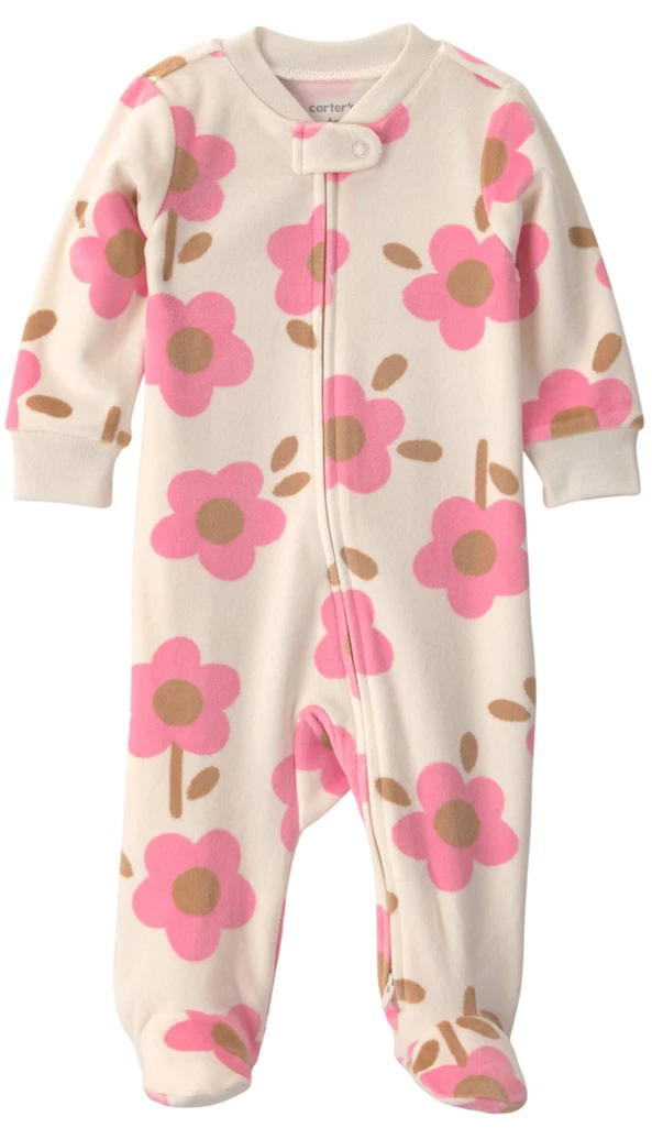  Pijama cu talpa Flowers