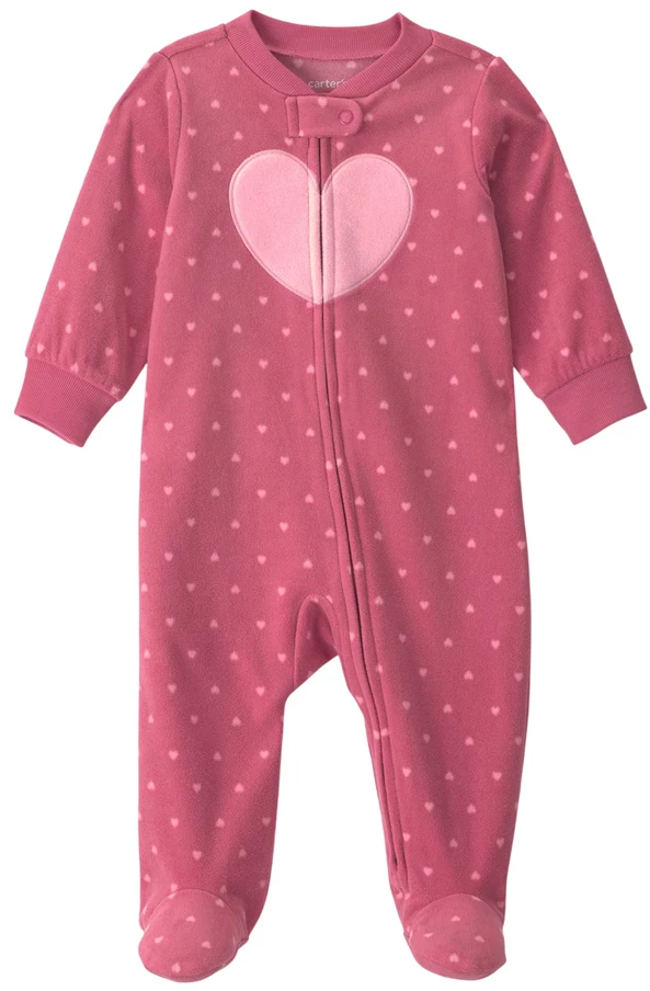  Pijama cu talpa Tiny Hearts
