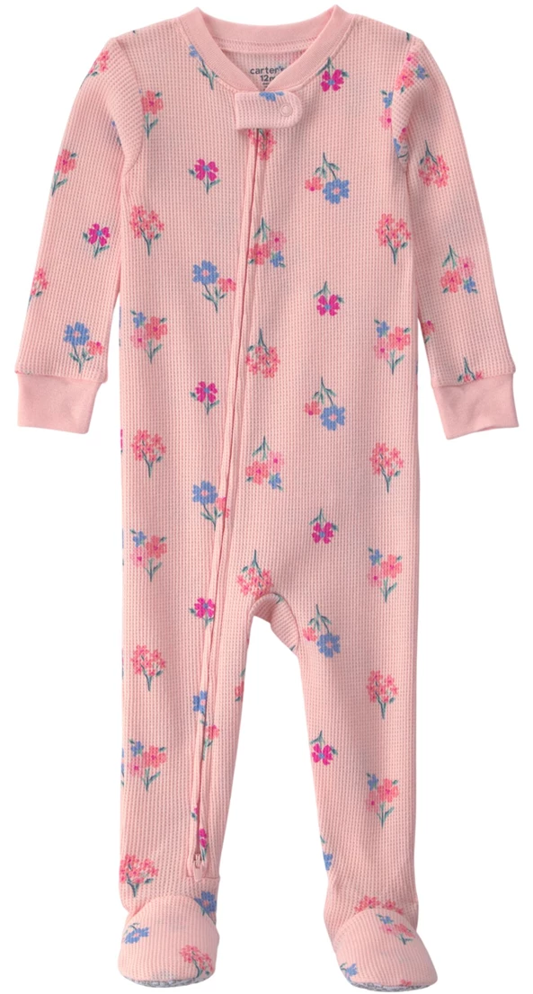  Pijama cu talpa Tiny Flowers