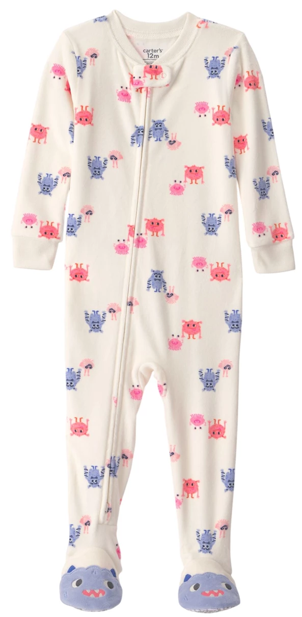  Pijama cu talpa Tiny Monsters