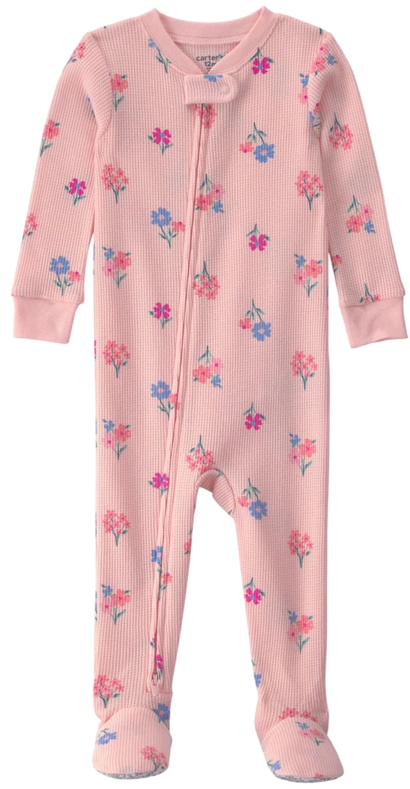  Pijama cu talpa Tiny Flowers