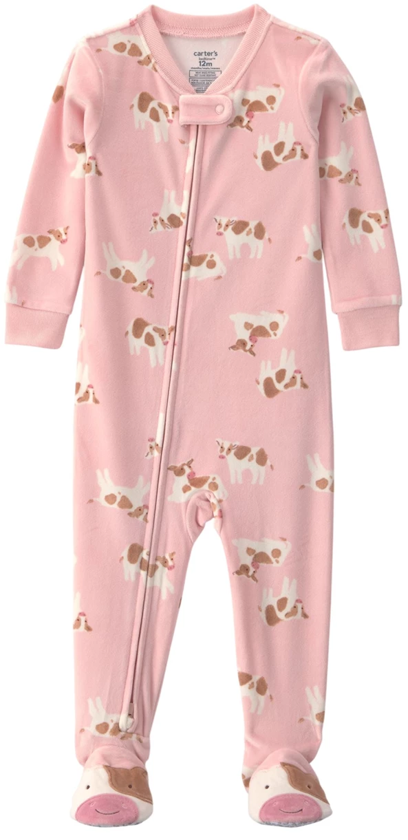  Pijama cu talpa Tiny Cows