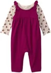  Set 2 piese Maroon - salopeta lunga si bluza