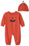  Set 2 piese Halloween Pumpkin - salopeta si caciulita