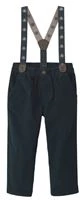  Pantaloni din catifea cu bretele Navy