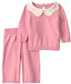  Set 2 piese Pink - pulover subtire si pantaloni