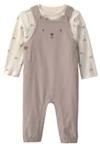  Set 2 piese Teddy - salopeta lunga si bluza