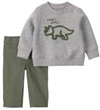  Set 2 piese Dino Here I Come - hanorac si pantaloni
