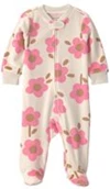  Pijama cu talpa Flowers