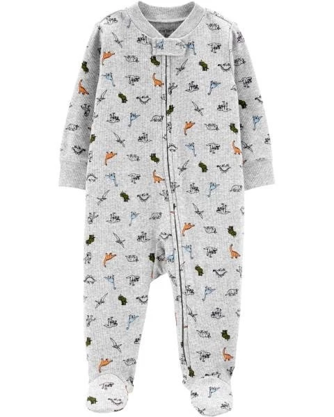  Pijama gri cu dinozauri