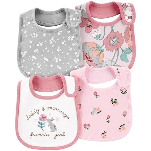  Set 4 bavete bebe Flori