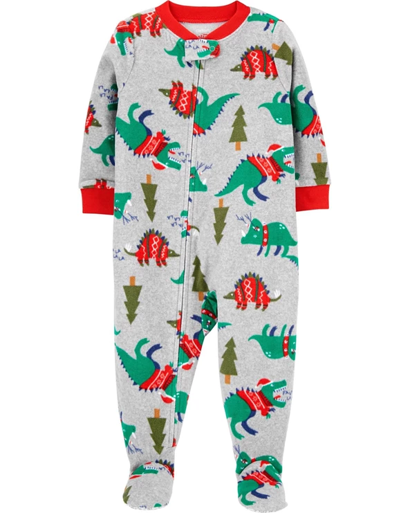  Pijama gri cu Dinozauri