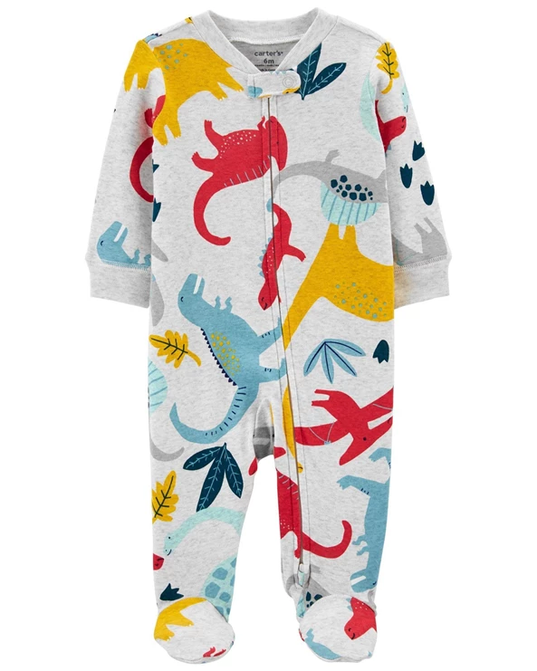  Pijama cu fermoar reversibil Dinozauri