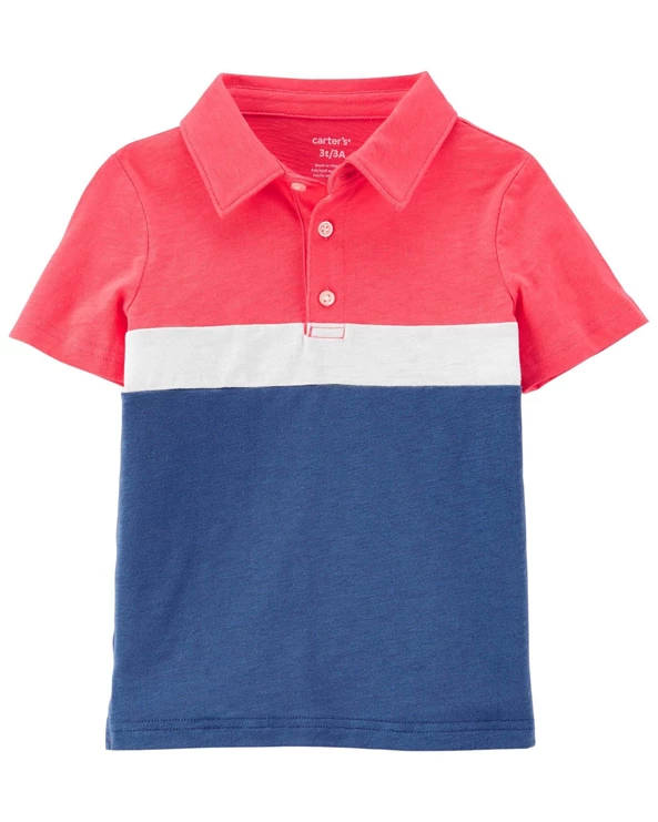  Tricou polo cu dungi