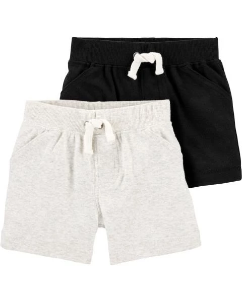  Set 2 piese Pantaloni scurti negru/gri