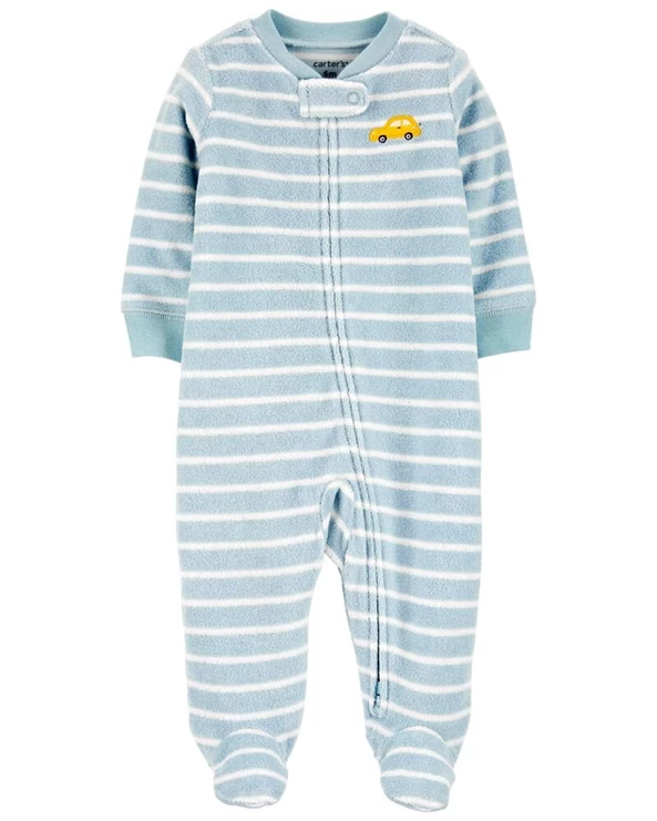  Pijama cu fermoar reversibil Masinuta