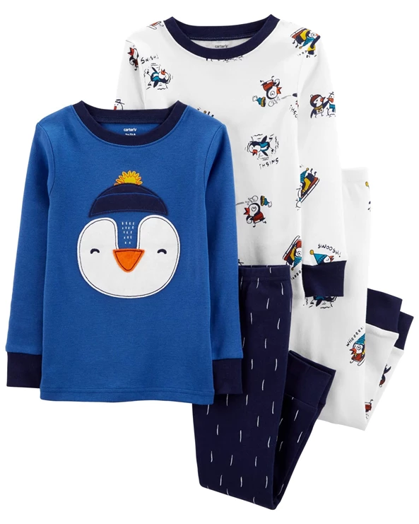  Set 2 pijamale Pinguin