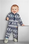 Salopeta fleece cu model grafic