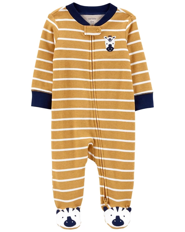  Pijama cu fermoar reversibil Zebra