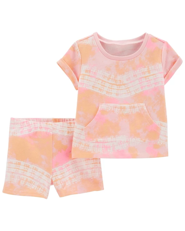  Set 2 piese Tricou si pantaloni tie-dye