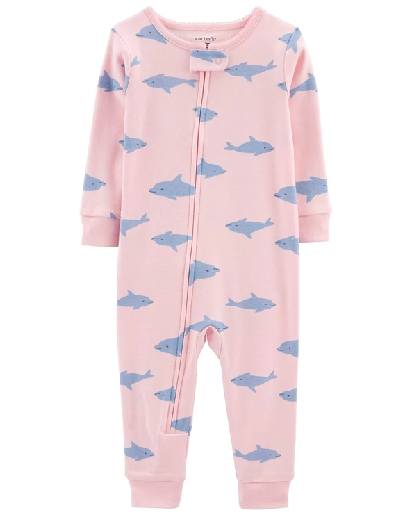  Pijama cu fermoar Delfin